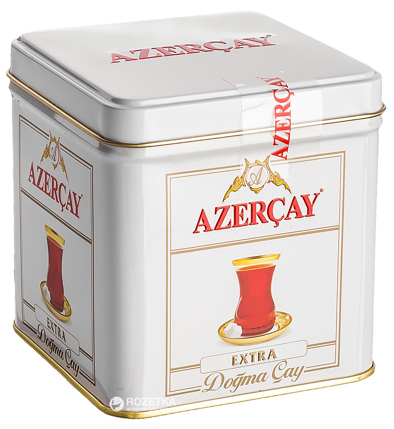 Чай черный среднелистовой Azerçay Extra в жестяной банке 100 г ...