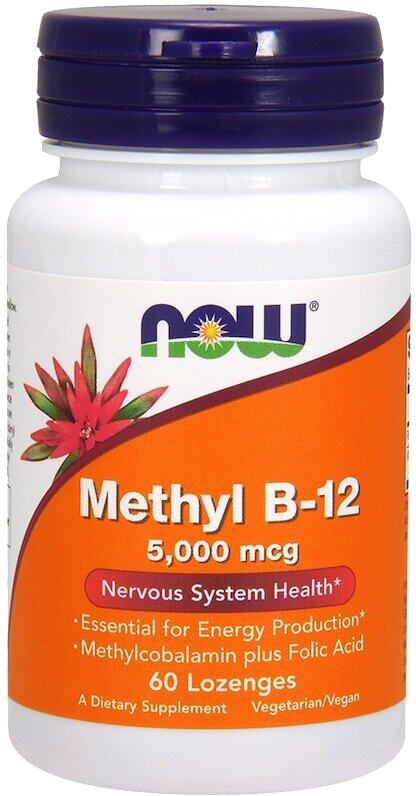 

Витамины NOW Methyl B-12 5.000 мкг - 60 леденцов (733739004963)