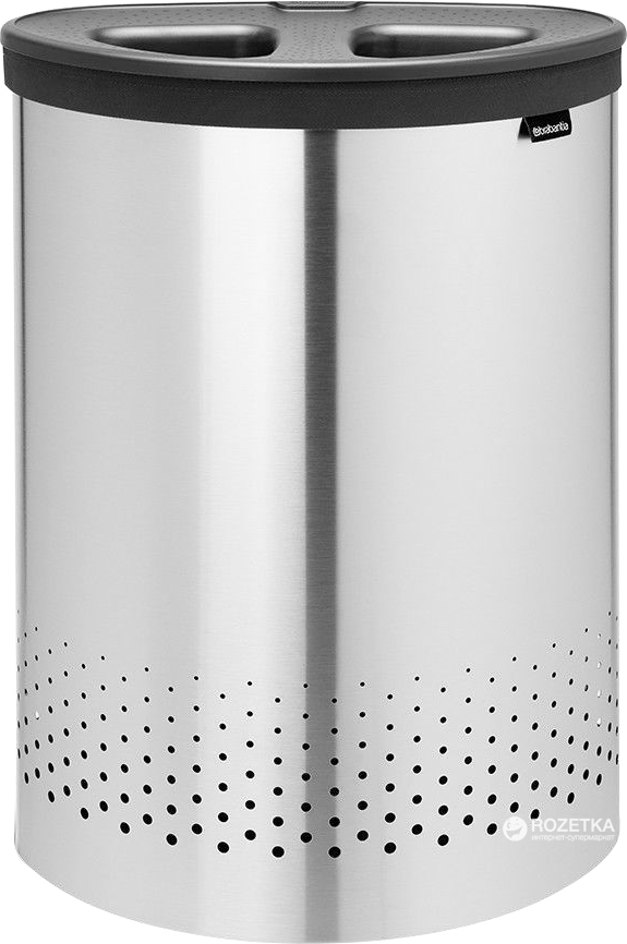 

Бак для белья Brabantia двухсекционный 55 л Matt Steel