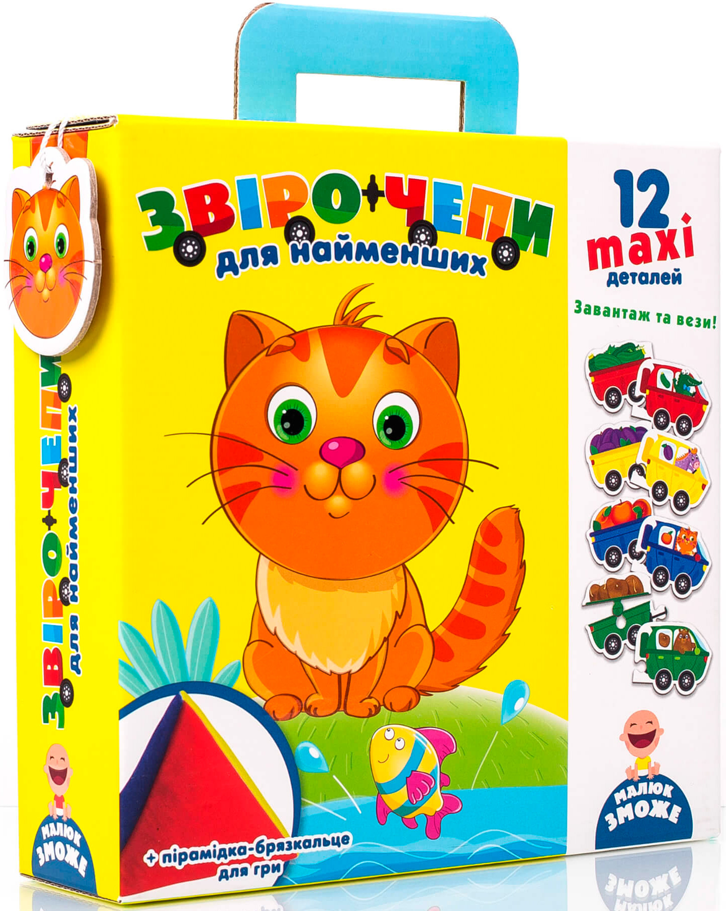 

Игра с мягкой пирамидкой Vladi Toys Звероцепы для самых маленьких (укр) (VT2906-01)