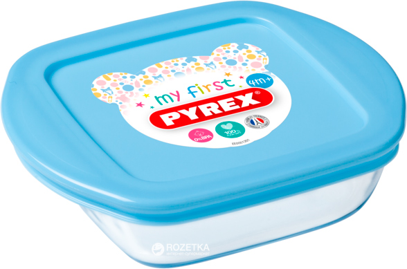 

Форма квадратная Pyrex Baby Blue с крышкой 0.35 л 14 х 12 х 4 см
