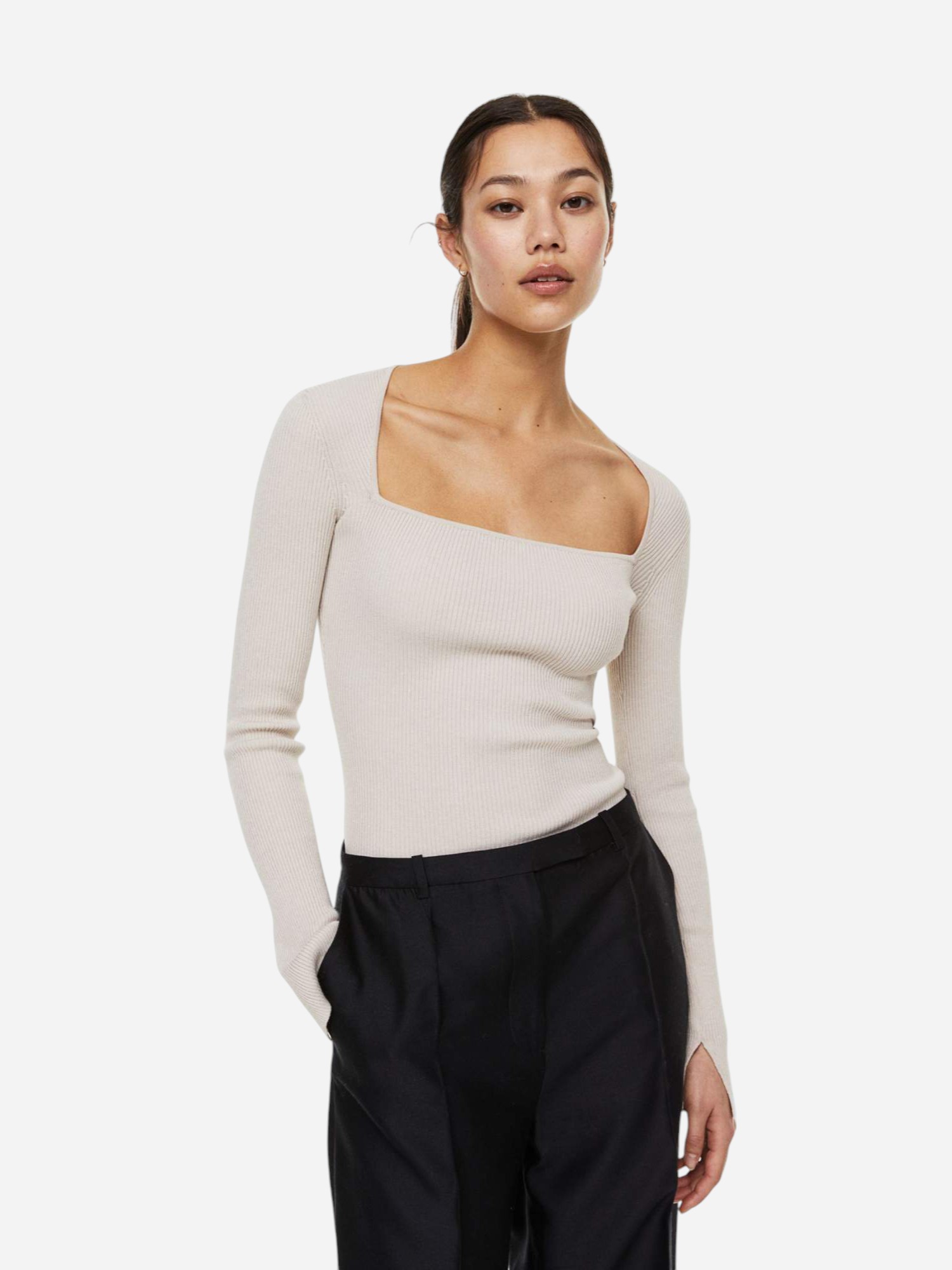 Джемпер жіночий H&M 1128587002c21 S Бежевий від Rozetka на платформі USKIDKA Акція на Джемпер жіночий H&M 1128587002c21 S Бежевий від Rozetka