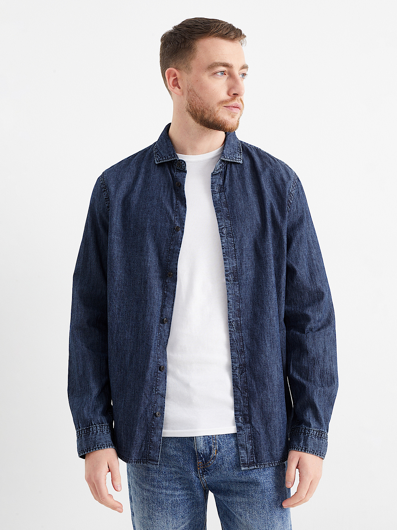 Сорочка джинсова чоловіча C&A GD-00094817 2XL Темно-синя від Rozetka на платформі USKIDKA Акція на Сорочка джинсова чоловіча C&A GD-00094817 2XL Темно-синя від Rozetka