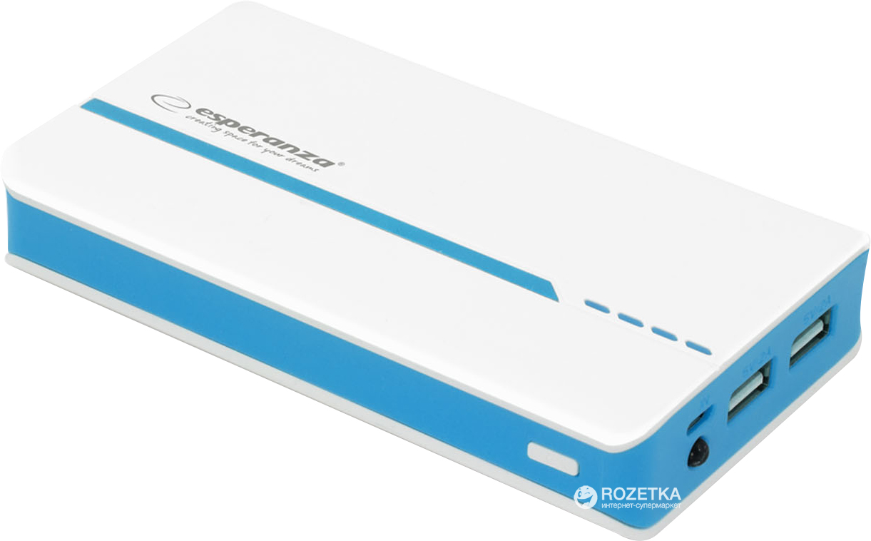 

УМБ Esperanza 11000 mAh White/Blue