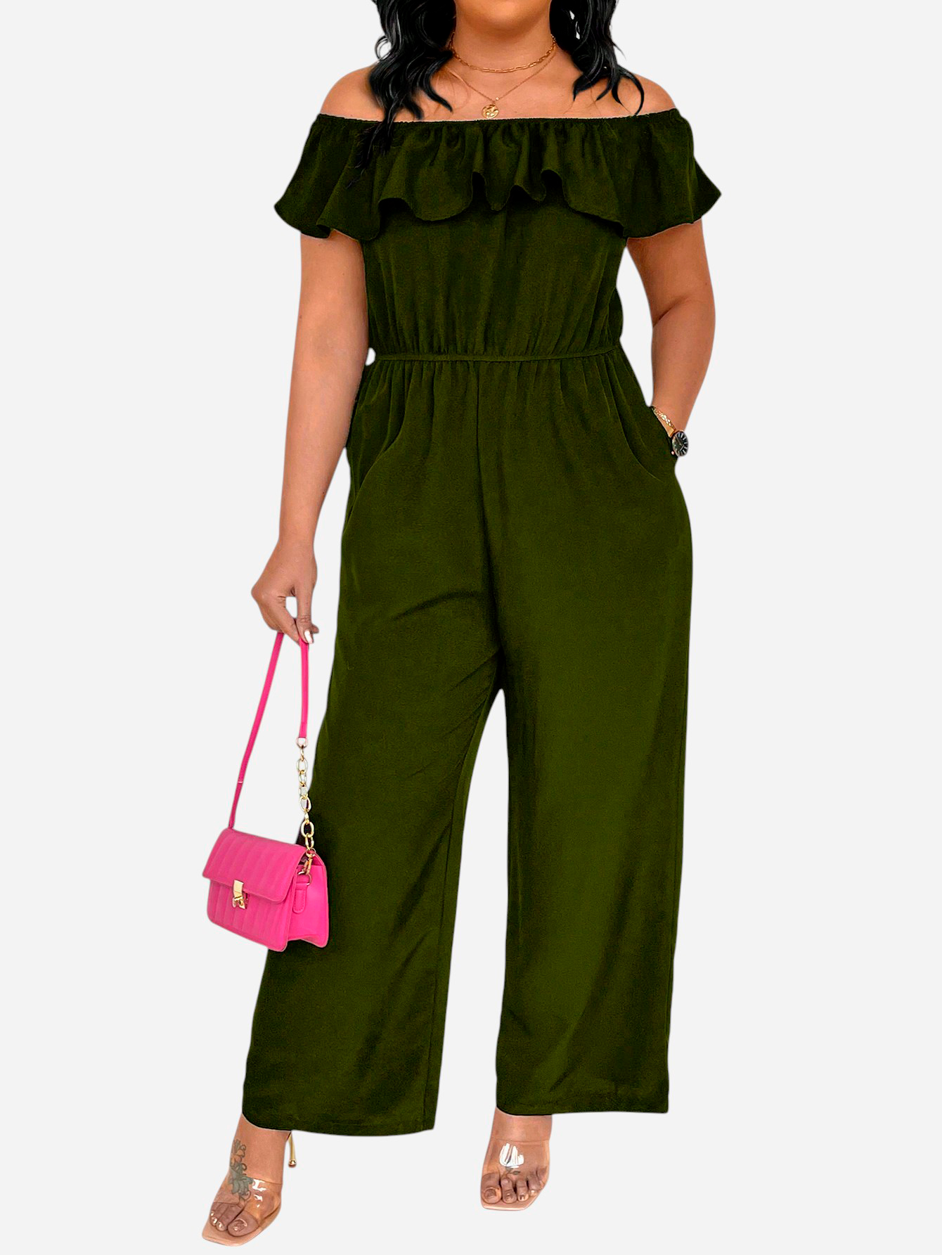 Комбінезон жіночий SHEIN GD-00115082 XL Хакі від Rozetka на платформі USKIDKA Акція на Комбінезон жіночий SHEIN GD-00115082 XL Хакі від Rozetka