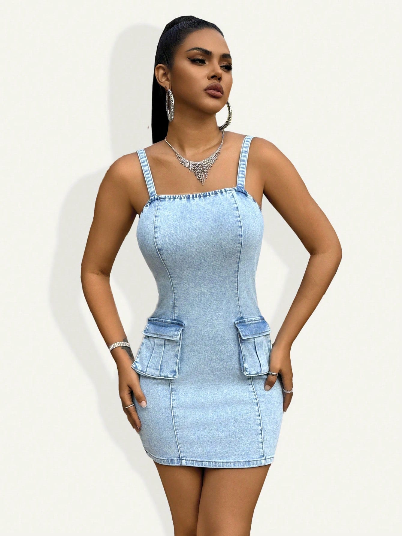 Сукня джинсова жіноча SHEIN GD-00152214 2XL Блакитна від Rozetka на платформі USKIDKA Акція на Сукня джинсова жіноча SHEIN GD-00152214 2XL Блакитна від Rozetka