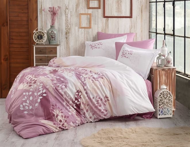 

КПБ HOBBY Exclusive Sateen Noemi т.розовый 200*220/4*50*70