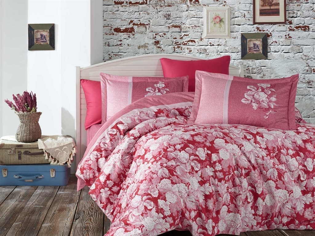 

КПБ HOBBY Exclusive Sateen Amalia бордовый 200*220/4*50*70