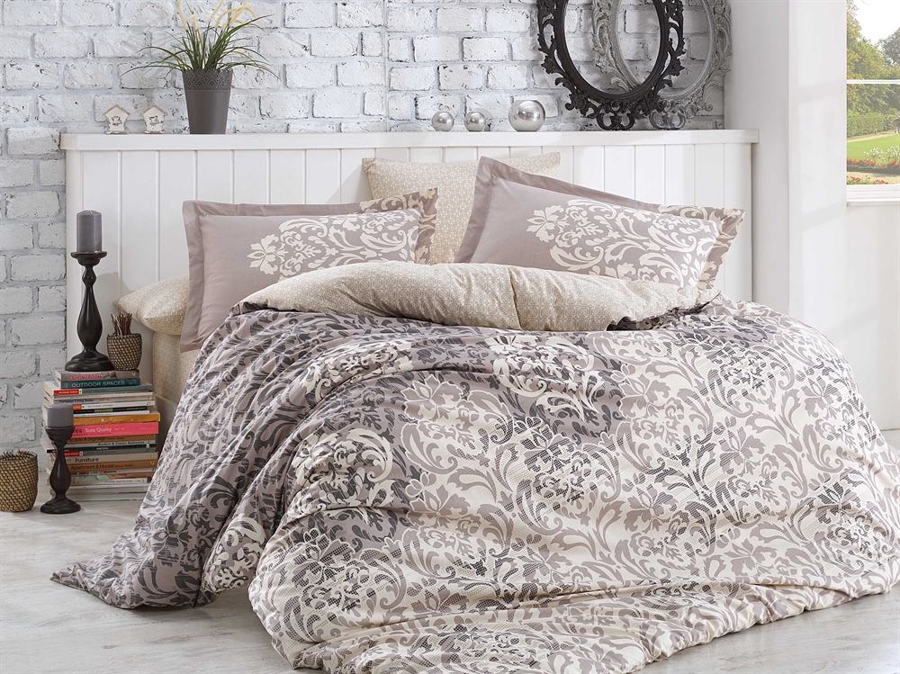 

КПБ HOBBY FLANNEL Serenity серый 160 * 220/1 * 50 * 70