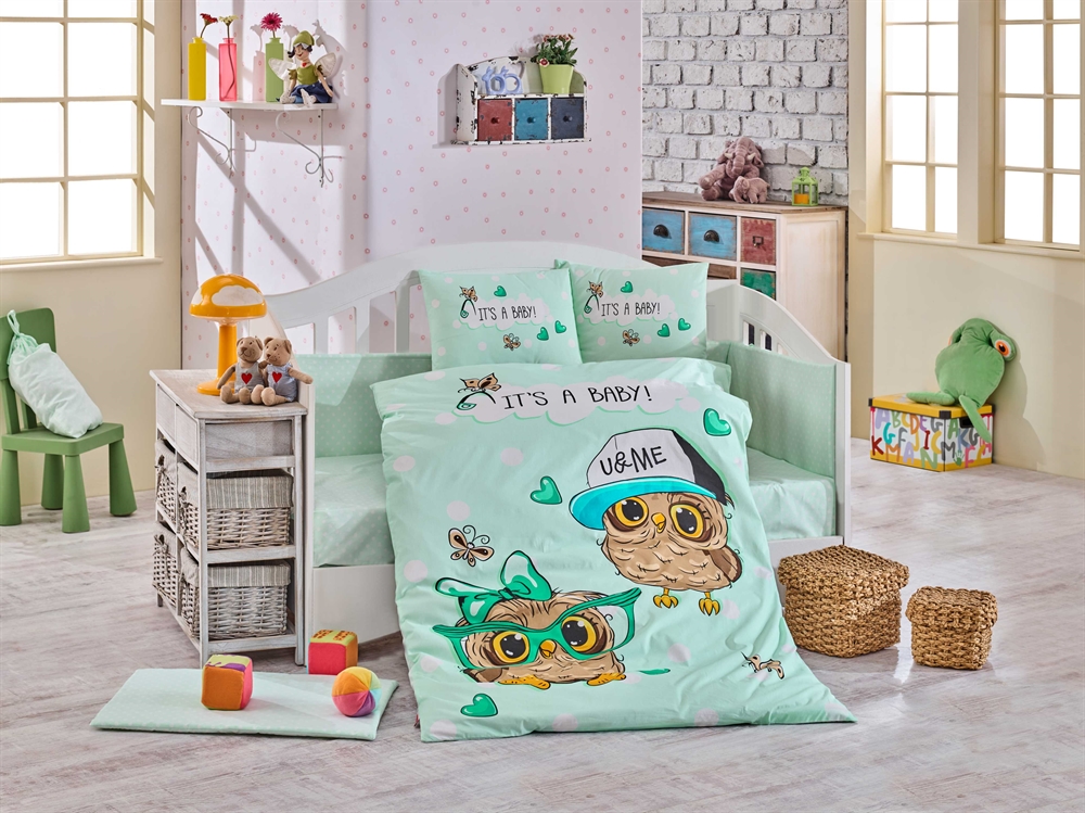 

КПБ HOBBY дет. Cool Baby мятный 100*150/2*35*45