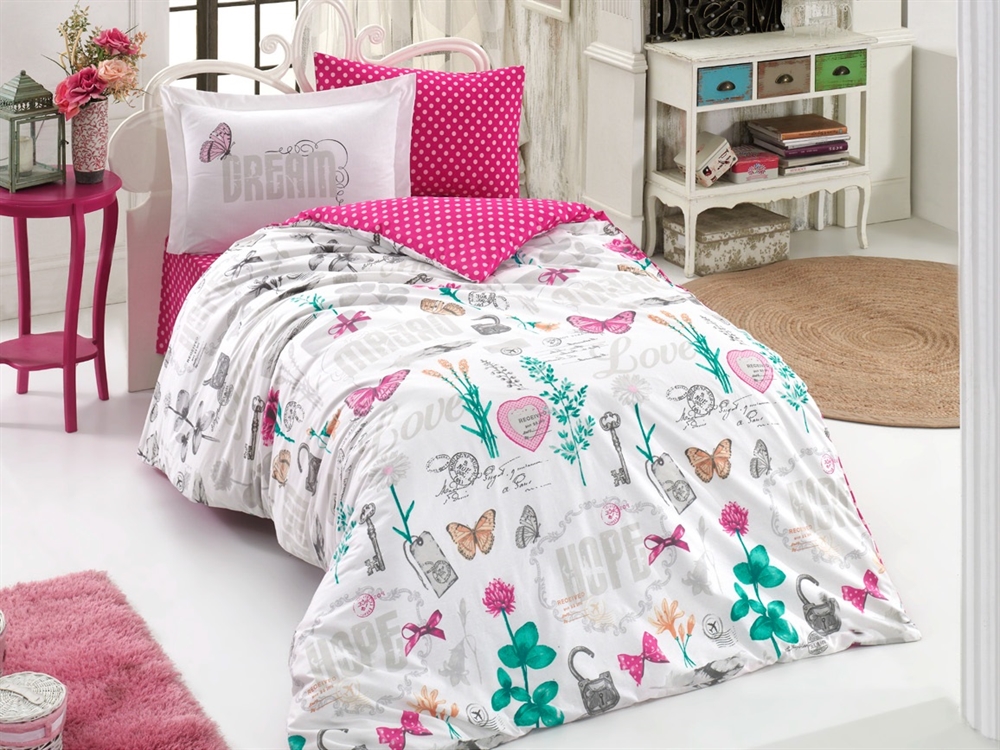 

КПБ HOBBY Poplin Rossela фуксия 160*220/1*50*70