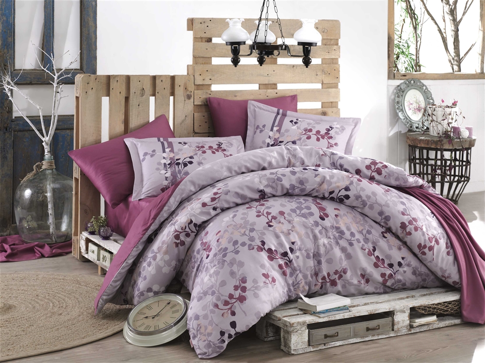 

КПБ HOBBY Exclusive Sateen Irma сливовый 200*220/4*50*70