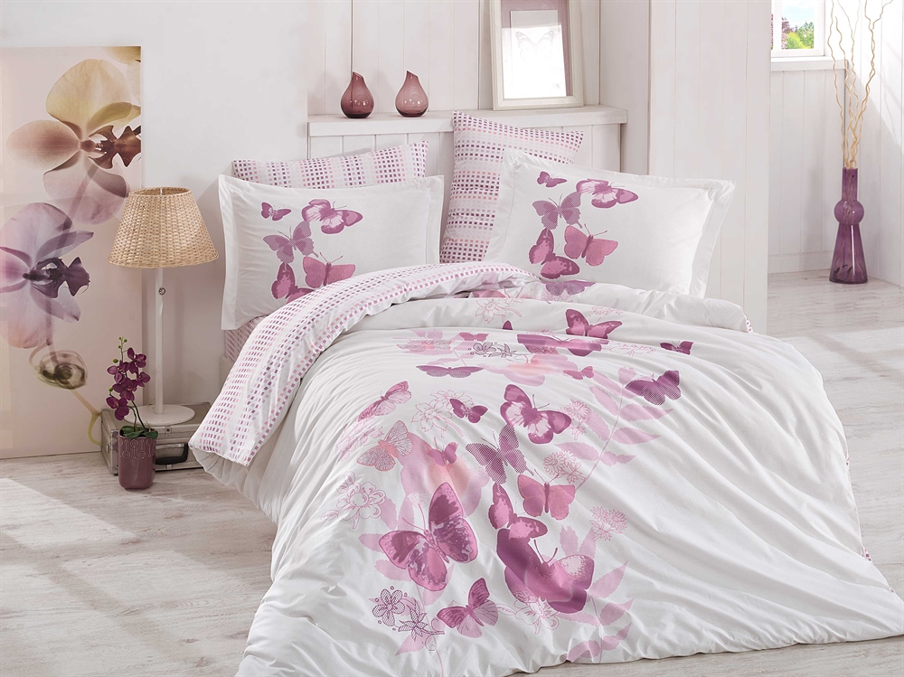 

КПБ HOBBY Poplin Sueno сиреневый 200*220/2*50*70