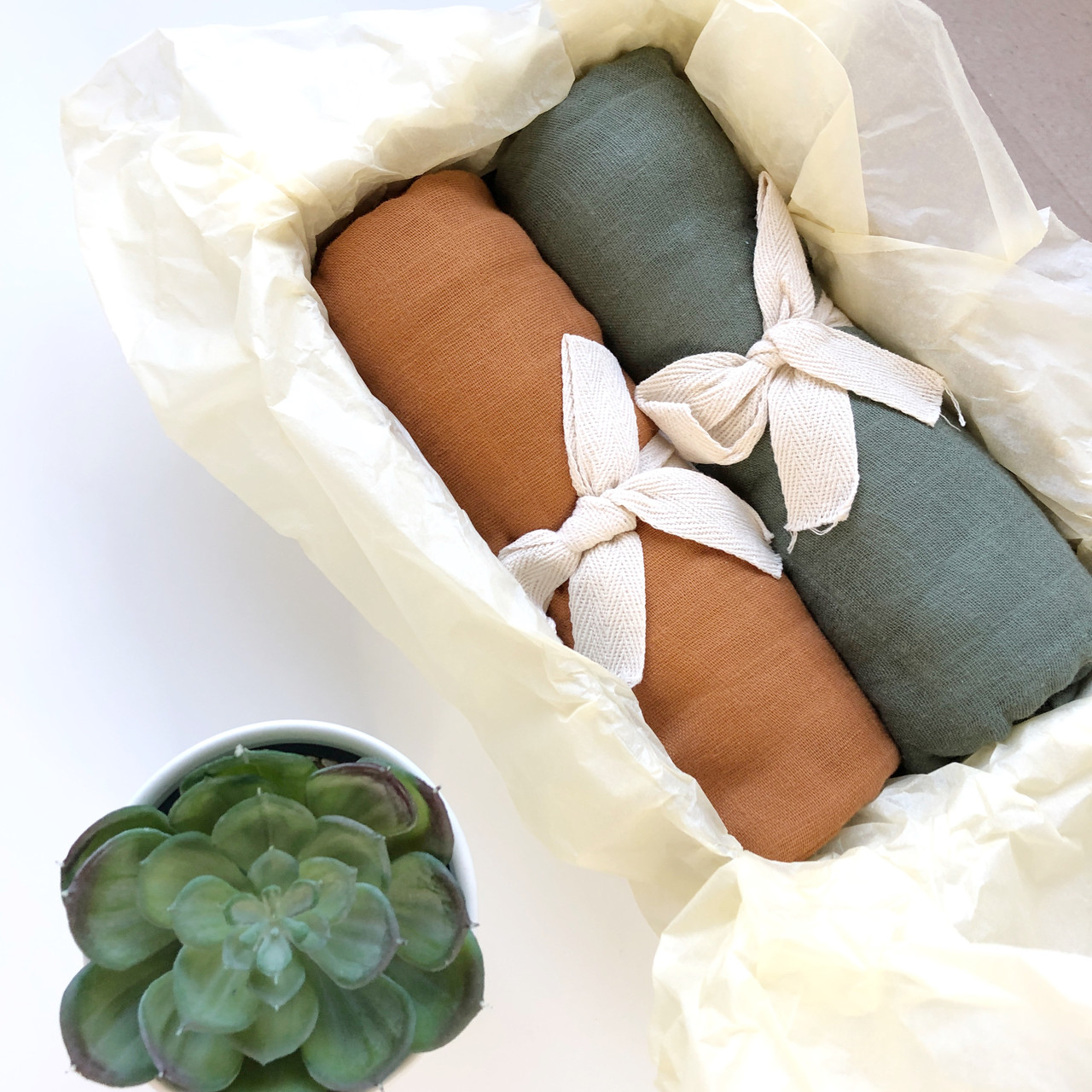 

Муслиновые пеленки 2 шт в наборе My blanket 120х120 см коричневый бутылочный