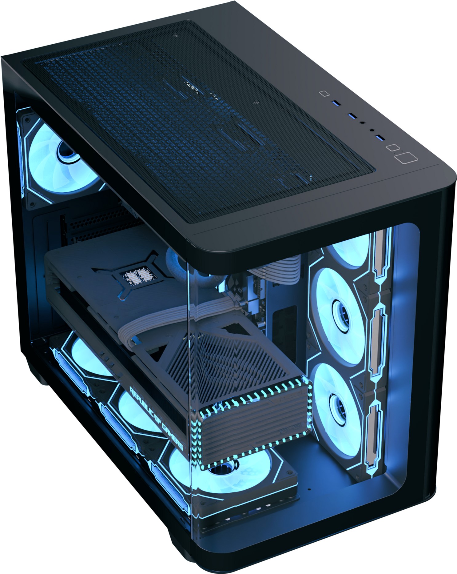 фото Корпус Aerocool P500C-G-BK-v1 (ACCM-PN01043.11)