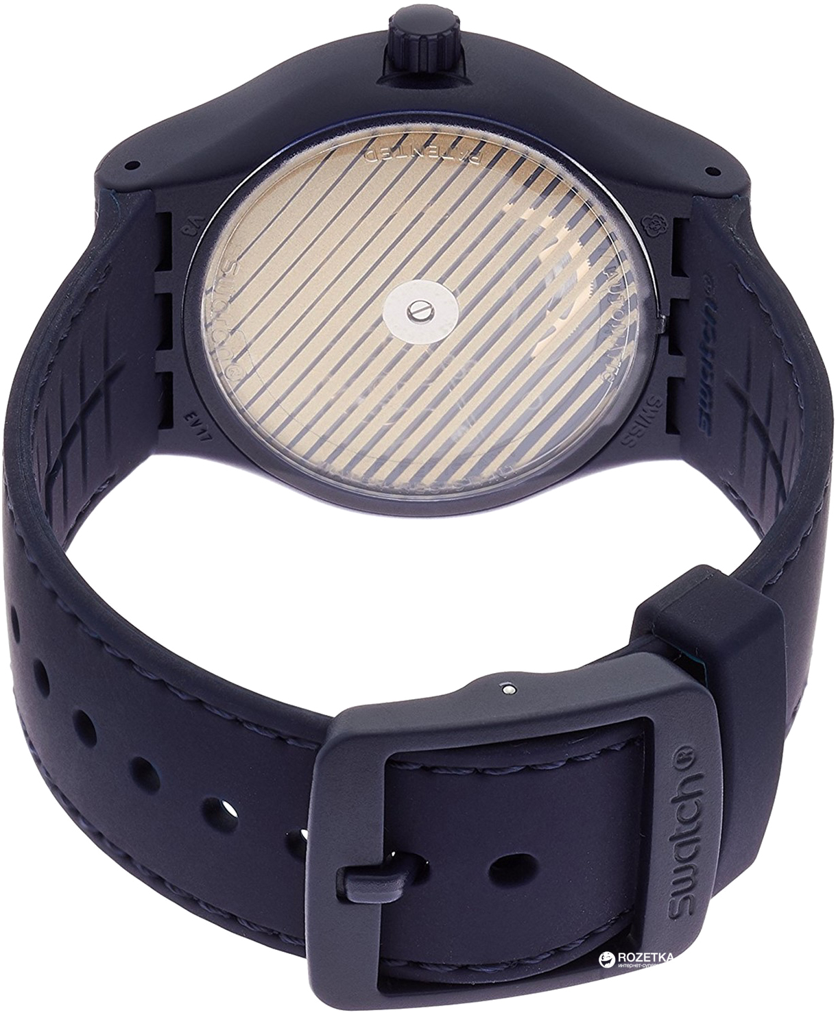Swatch Sistem Sea Automatic Dark Blue Watch SUTN403 | Luxury Bazaar |  www.luxurybazaar.com