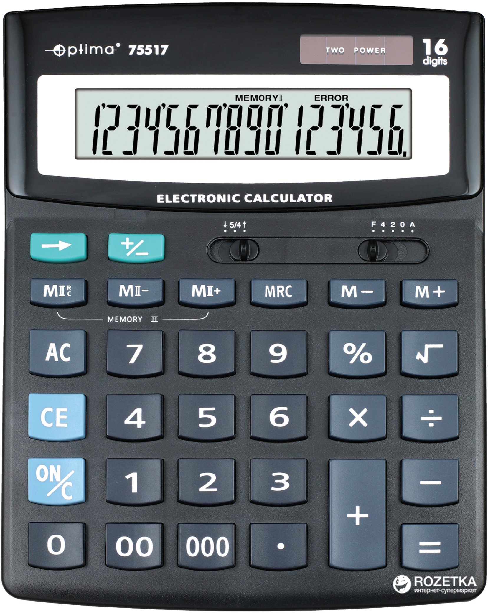 

Калькулятор электронный Optima 16-разрядный (O75517)