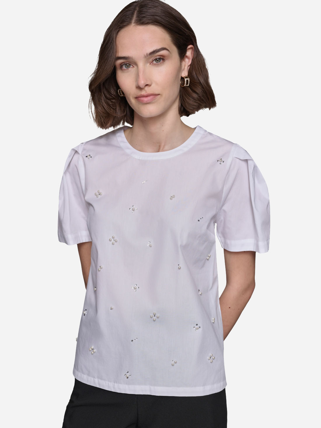 Блузка жіноча Karl Lagerfeld 126865089 XL Біла від Rozetka на платформі USKIDKA Акція на Блузка жіноча Karl Lagerfeld 126865089 XL Біла від Rozetka