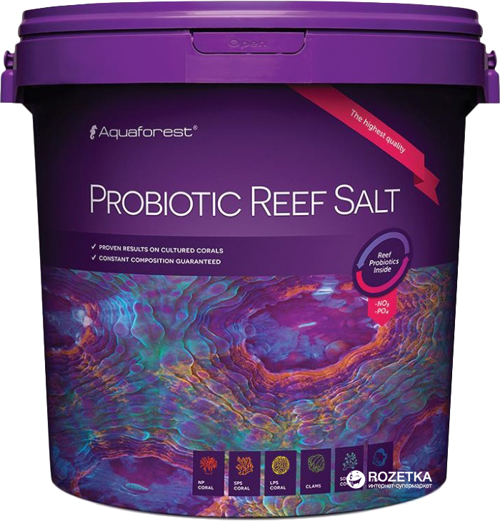 

Соль рифовая с пробиотиками Aquaforest Probiotic Reef Salt 22 кг