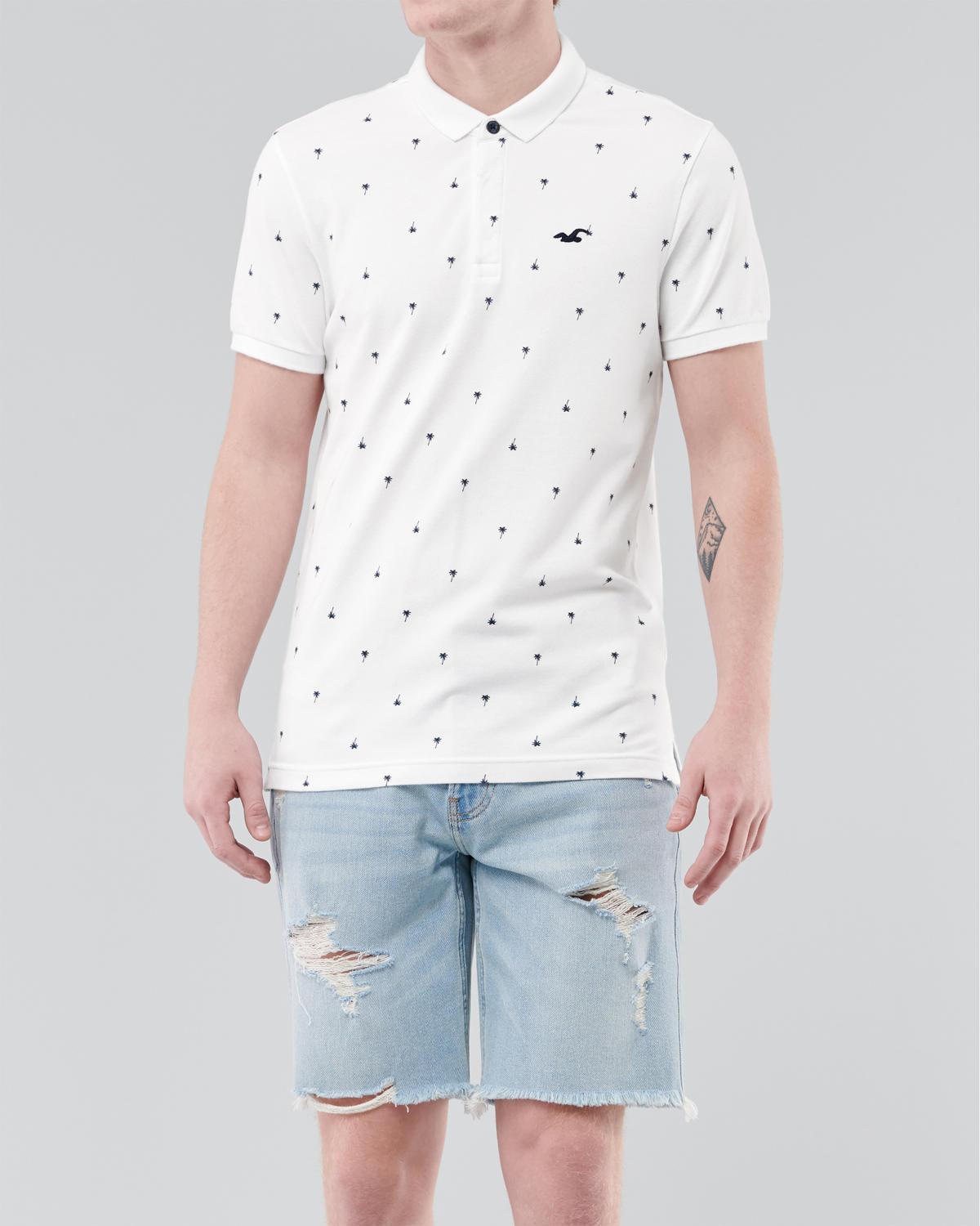 

Поло Hollister HC7589M L Белый