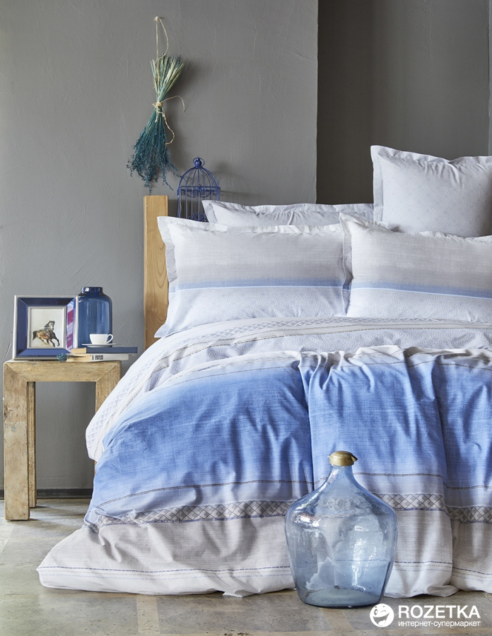 

Комплект постельного белья Karaca Home Ранфорс Lapis Indigo 200x220