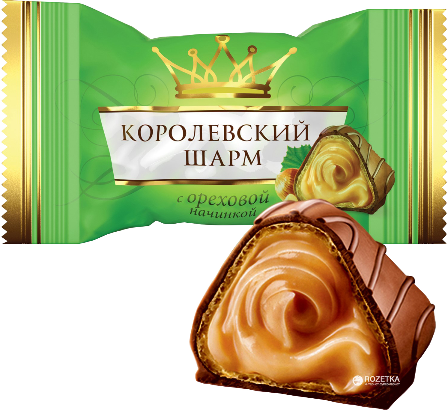 Упаковка конфет АВК Шарм Королевский с ореховой начинкой 1.3 кг ...