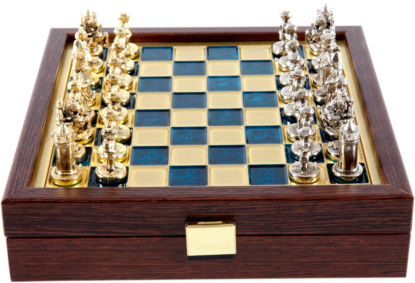 Акция на Шахматы Manopoulos Византийская империя, синий, 20 x 20 см (SK1BLU) от Rozetka UA