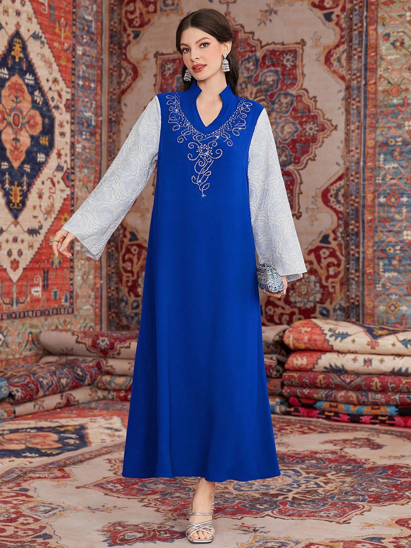Плаття вечірнє довге осіннє жіноче SHEIN GD-00143202 L Синє від Rozetka на платформі USKIDKA Акція на Плаття вечірнє довге осіннє жіноче SHEIN GD-00143202 L Синє від Rozetka