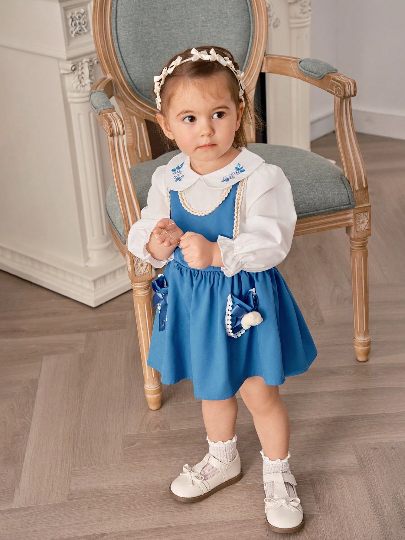 Дитяча сукня для дівчинки SHEIN GD-00118867 80-86 см Блакитна від Rozetka на платформі USKIDKA Акція на Дитяча сукня для дівчинки SHEIN GD-00118867 80-86 см Блакитна від Rozetka