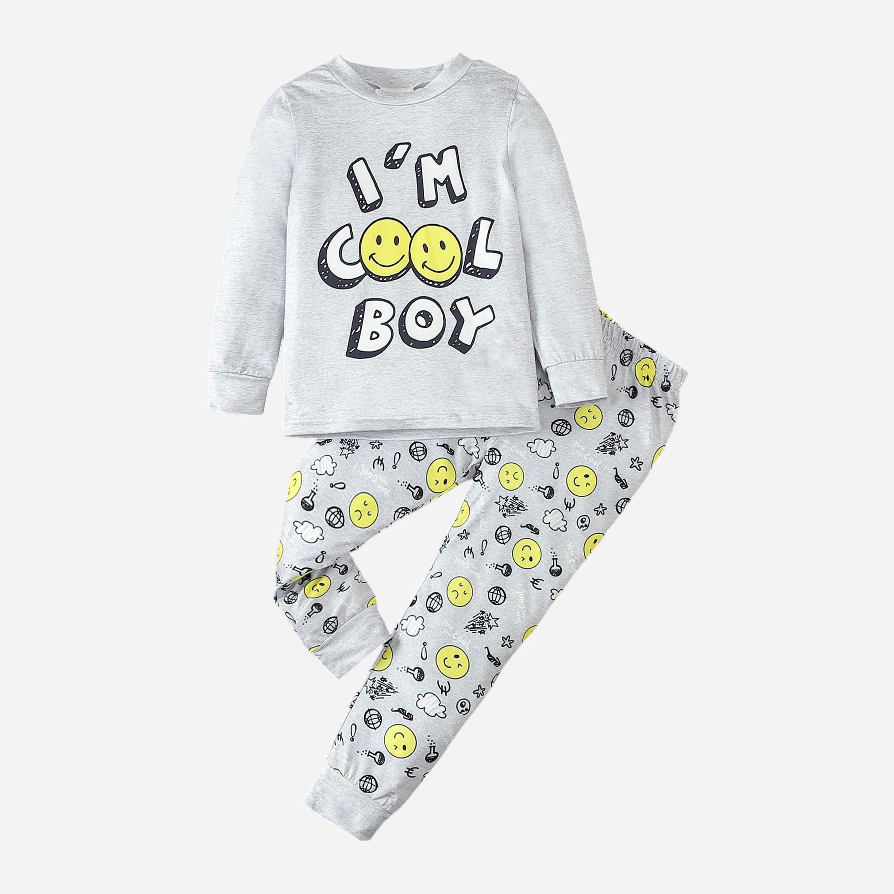 Акція на Дитяча літня піжама для хлопчика SHEIN GD-00118140 122 см Комбінована від Rozetka