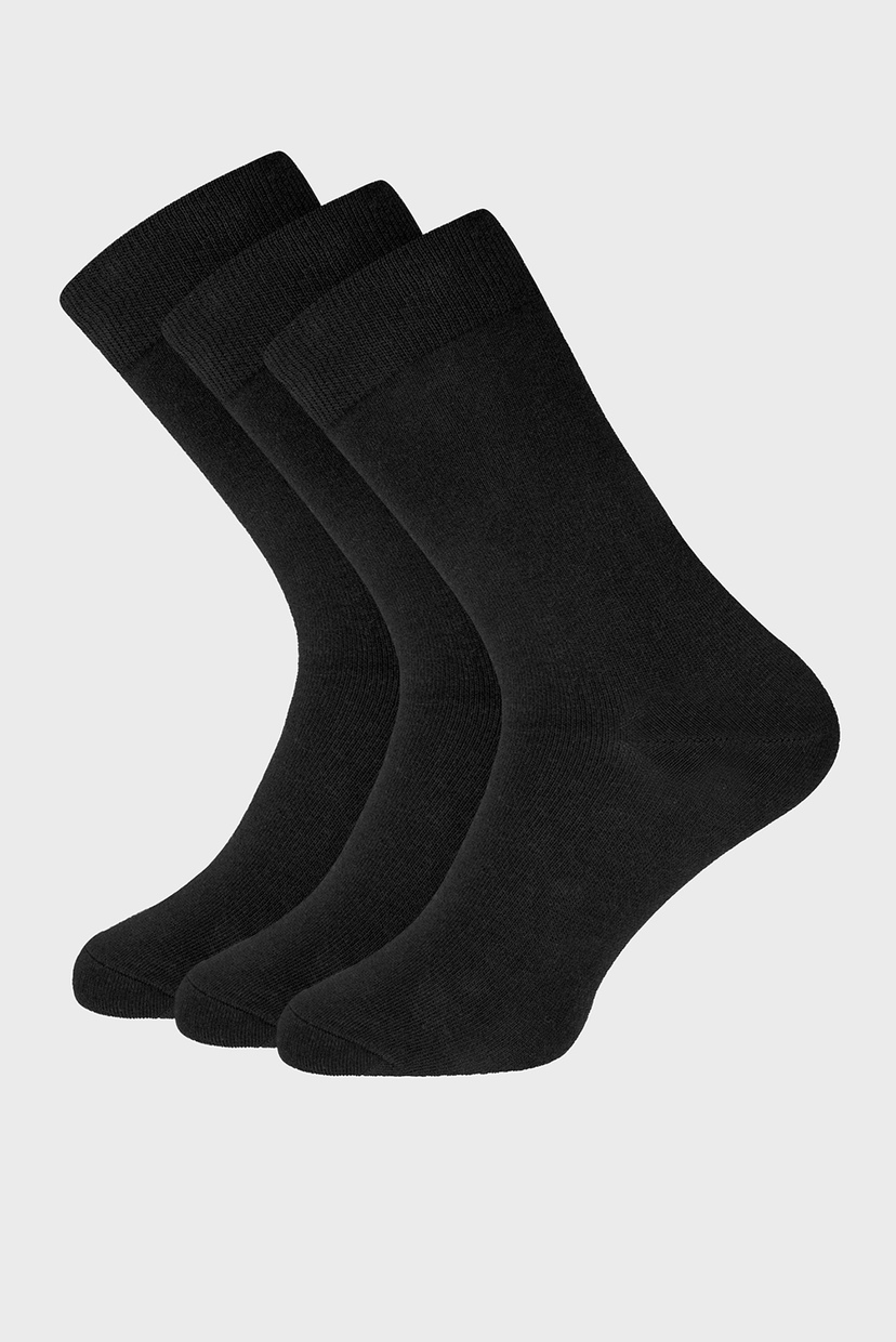 

Хлопковые черные носки (3 пары) Oodji - 7B233001T3/47469/2900N, Хлопковые черные носки (3 пары) Oodji 40-43 7B233001T3/47469/2900N