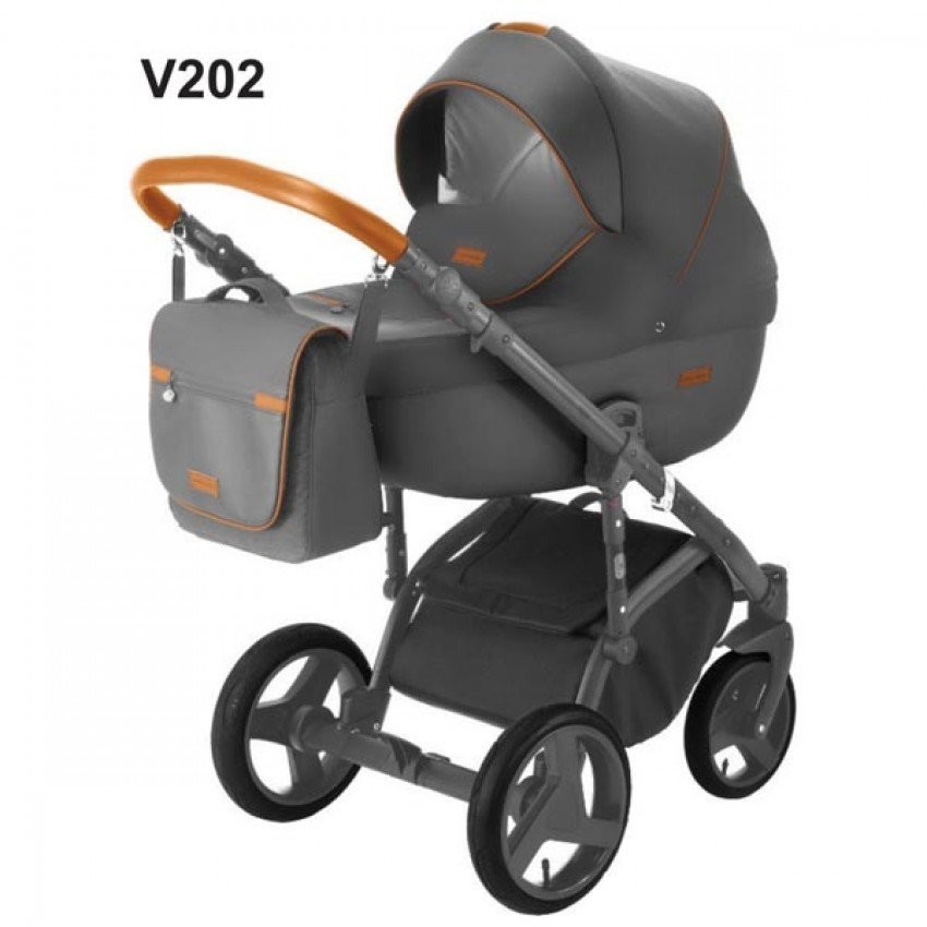 

Коляска Adamex Massimo Deluxe V202 2 в 1 Серый