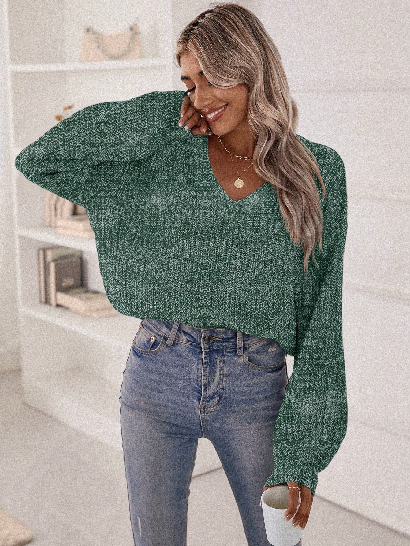 Джемпер жіночий SHEIN GD-00153341 XS Темно-зелений від Rozetka на платформі USKIDKA Акція на Джемпер жіночий SHEIN GD-00153341 XS Темно-зелений від Rozetka