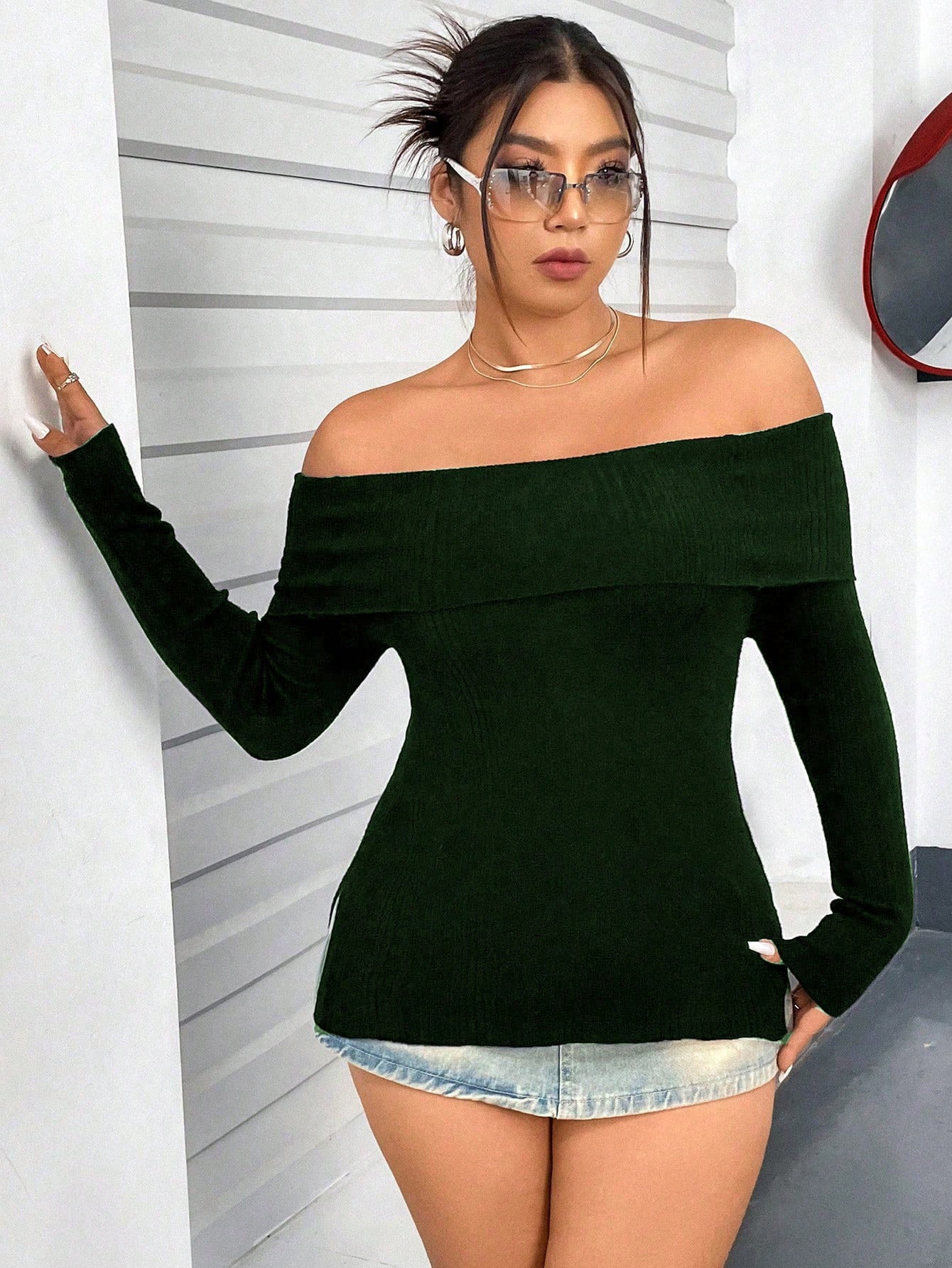 Джемпер жіночий SHEIN GD-00121496 2XL Темно-зелений від Rozetka на платформі USKIDKA Акція на Джемпер жіночий SHEIN GD-00121496 2XL Темно-зелений від Rozetka