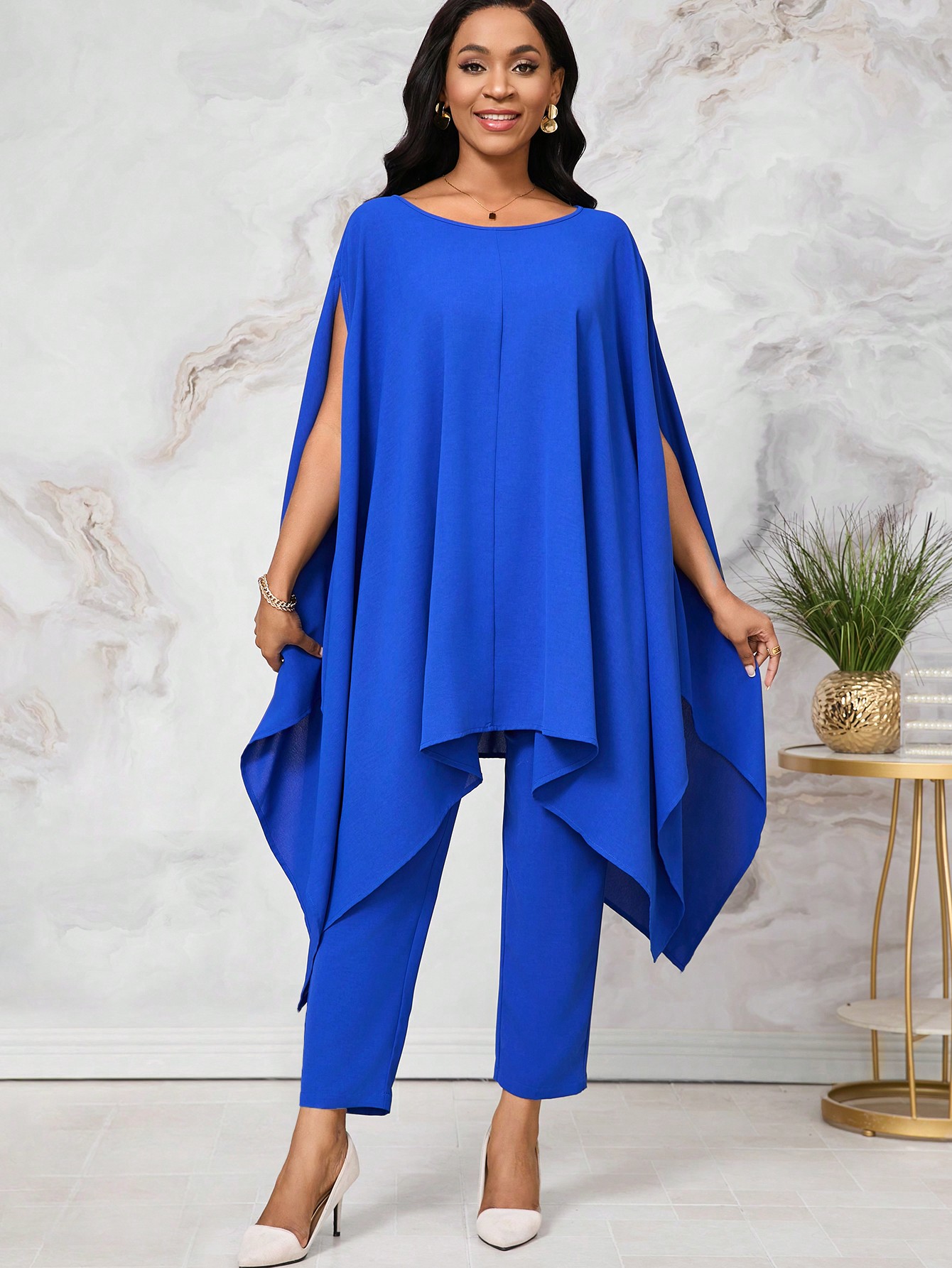 Акція на Костюм жіночий SHEIN GD-00152818 XL Синій від Rozetka
