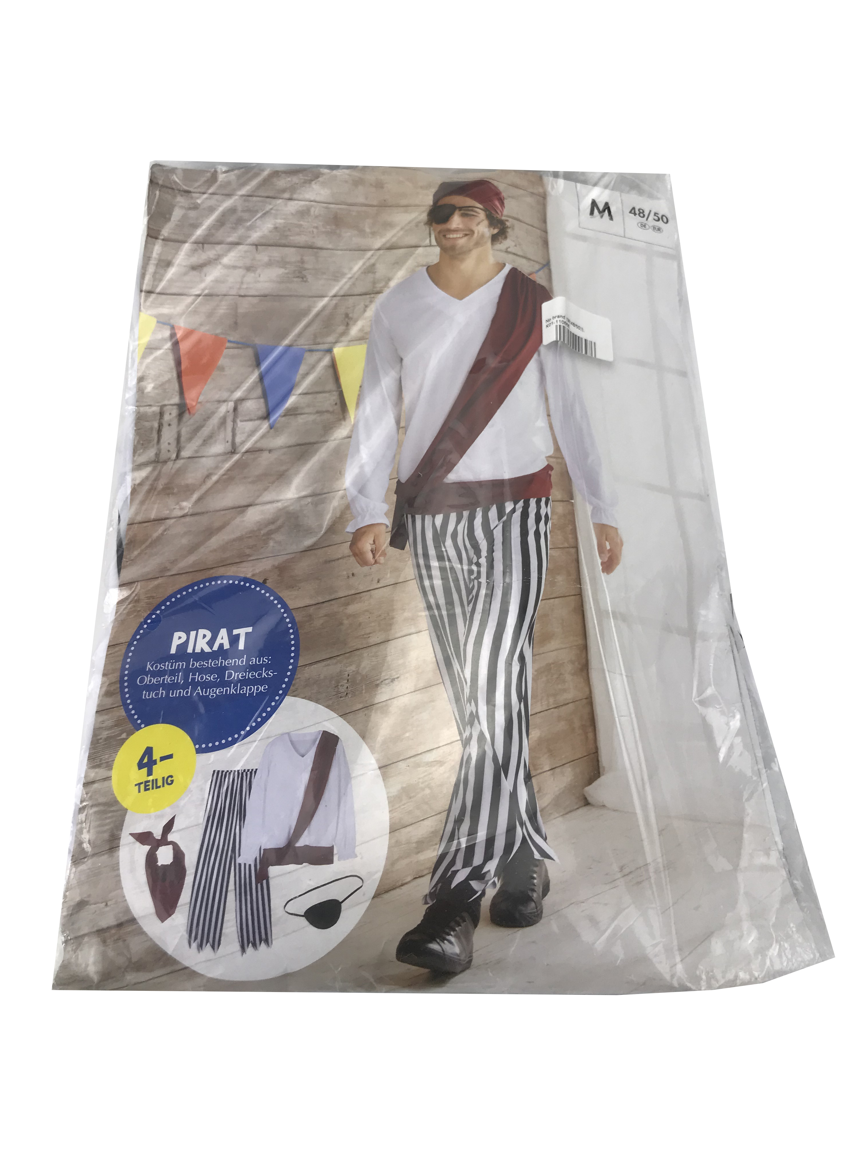 

Костюм пирата Lidl M(48/50) бордовый-белый K01-110666