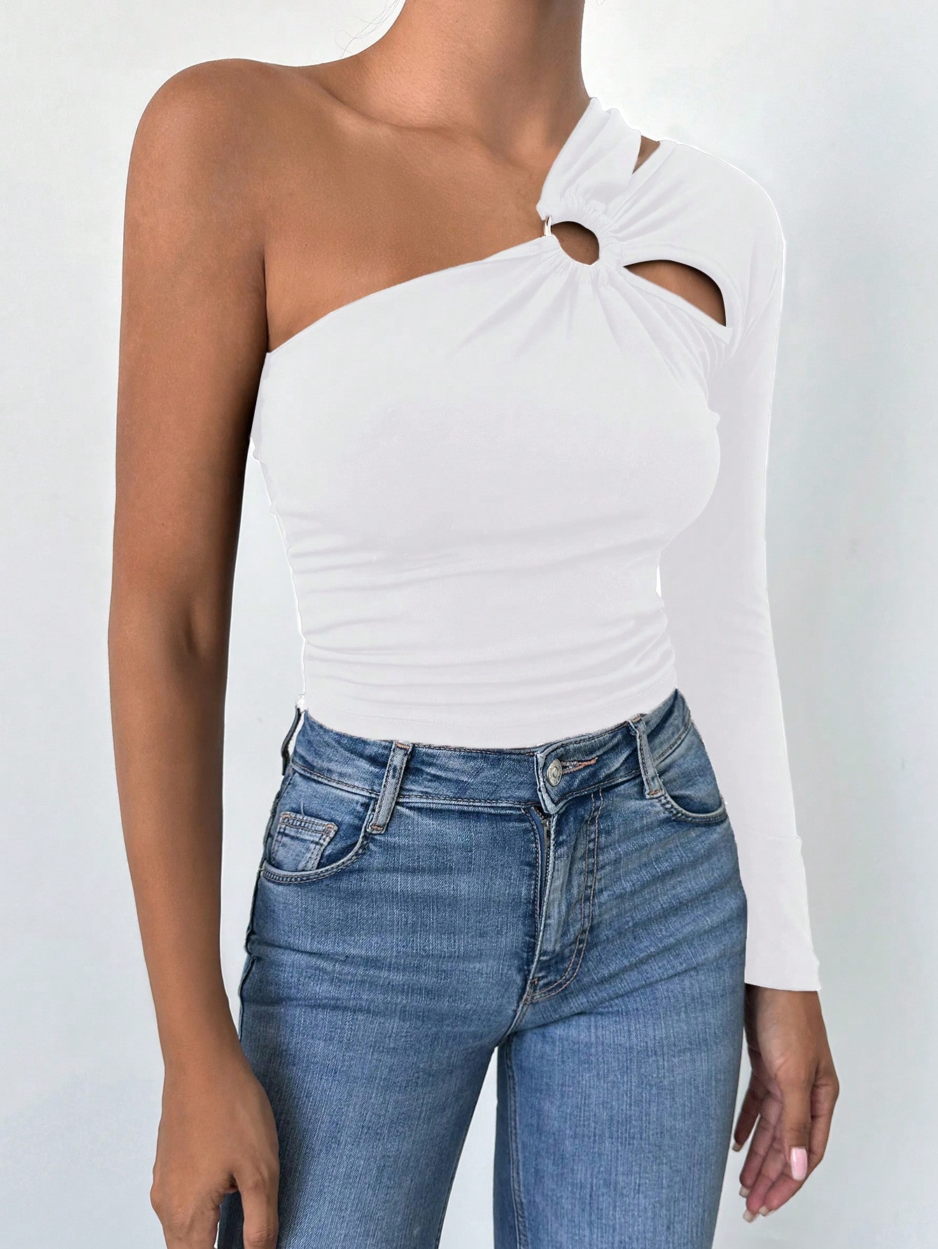 Топ жіночий SHEIN GD-00152048 XL Білий від Rozetka на платформі USKIDKA Акція на Топ жіночий SHEIN GD-00152048 XL Білий від Rozetka