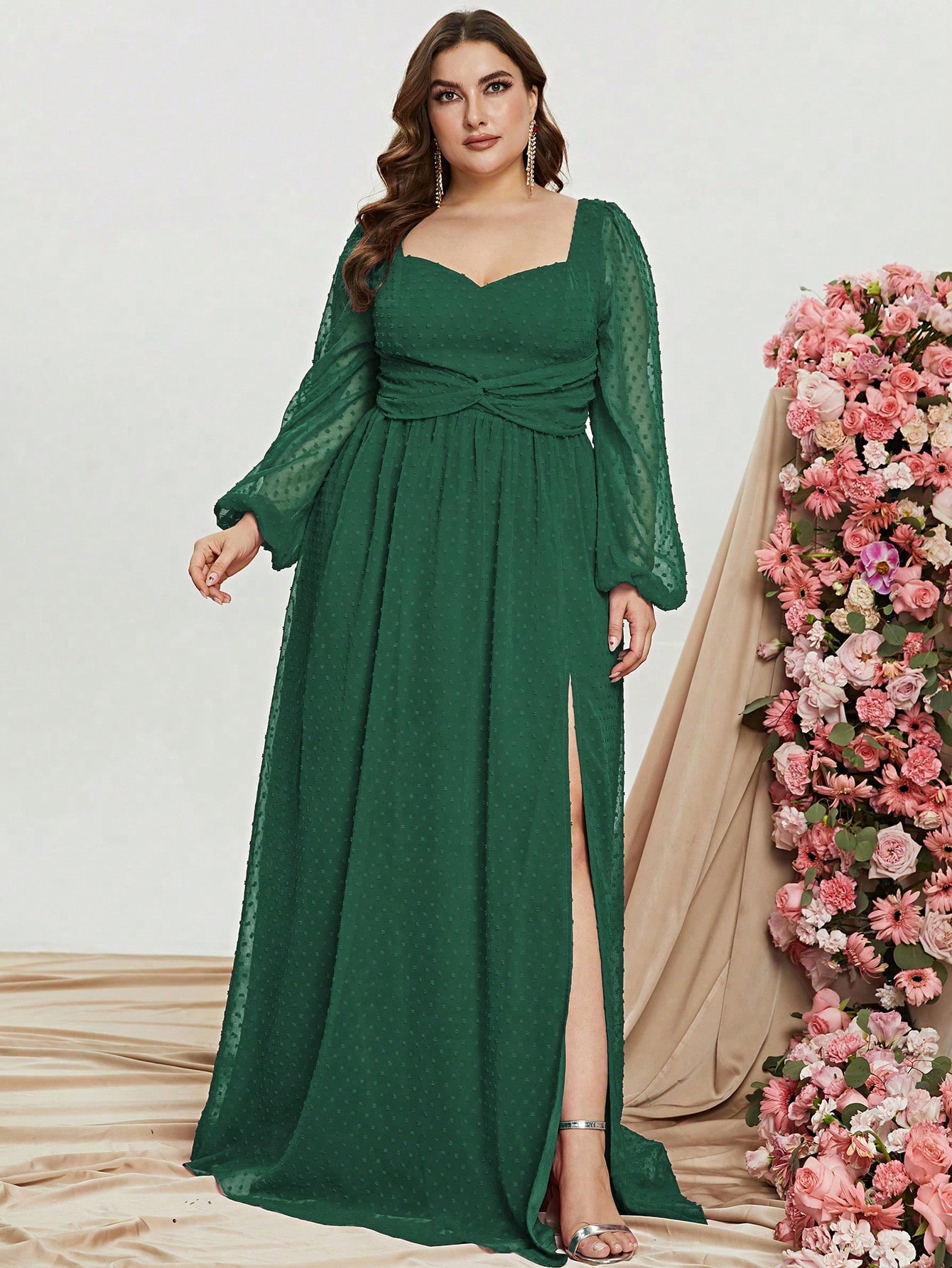 Сукня вечірня довга літня жіноча SHEIN GD-00165938 3XL Темно-зелена від Rozetka на платформі USKIDKA Акція на Сукня вечірня довга літня жіноча SHEIN GD-00165938 3XL Темно-зелена від Rozetka