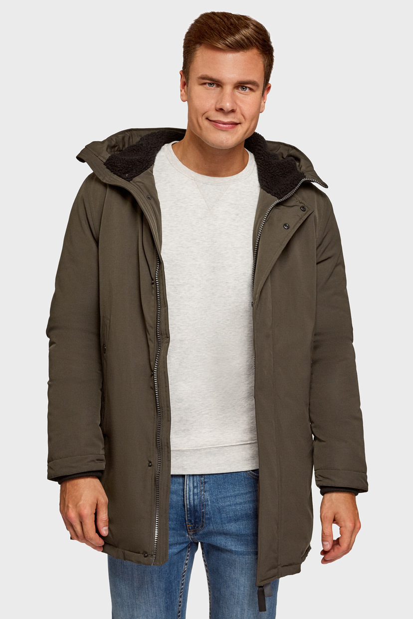 

Мужская зеленая парка Oodji L 1L412034M/44429N/6600N