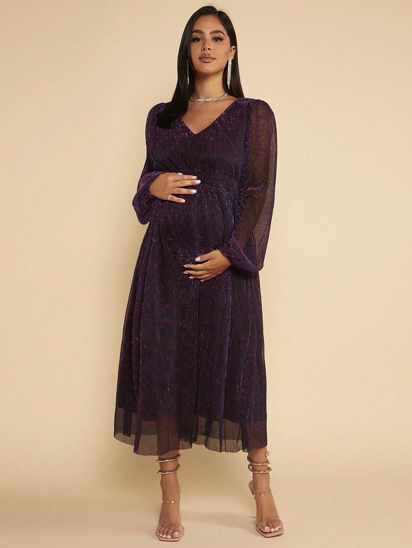 Сукня вечірня міді жіноча SHEIN GD-00157983 XL Фіолетова від Rozetka на платформі USKIDKA Акція на Сукня вечірня міді жіноча SHEIN GD-00157983 XL Фіолетова від Rozetka