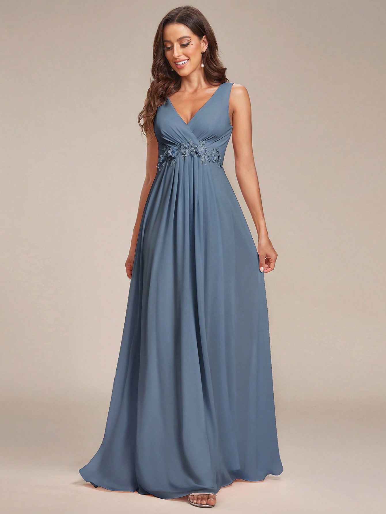 Сукня вечірня довга жіноча SHEIN GD-00158196 L Сіра із блакитним від Rozetka на платформі USKIDKA Акція на Сукня вечірня довга жіноча SHEIN GD-00158196 L Сіра із блакитним від Rozetka