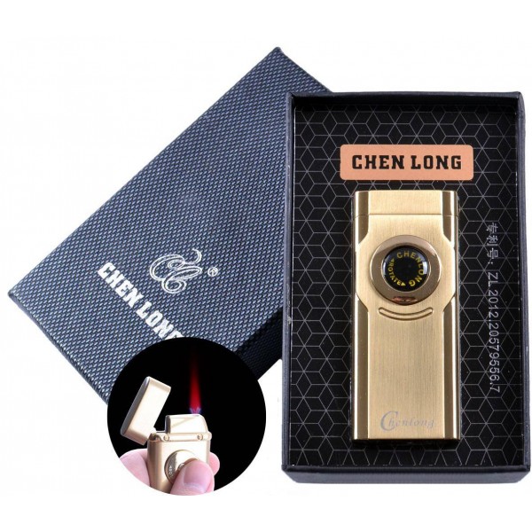 

Зажигалка подарочная CHEN LONG (Турбо пламя) №4327 Gold