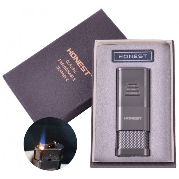 

Зажигалка подарочная Honest (Турбо пламя) №4454 Black