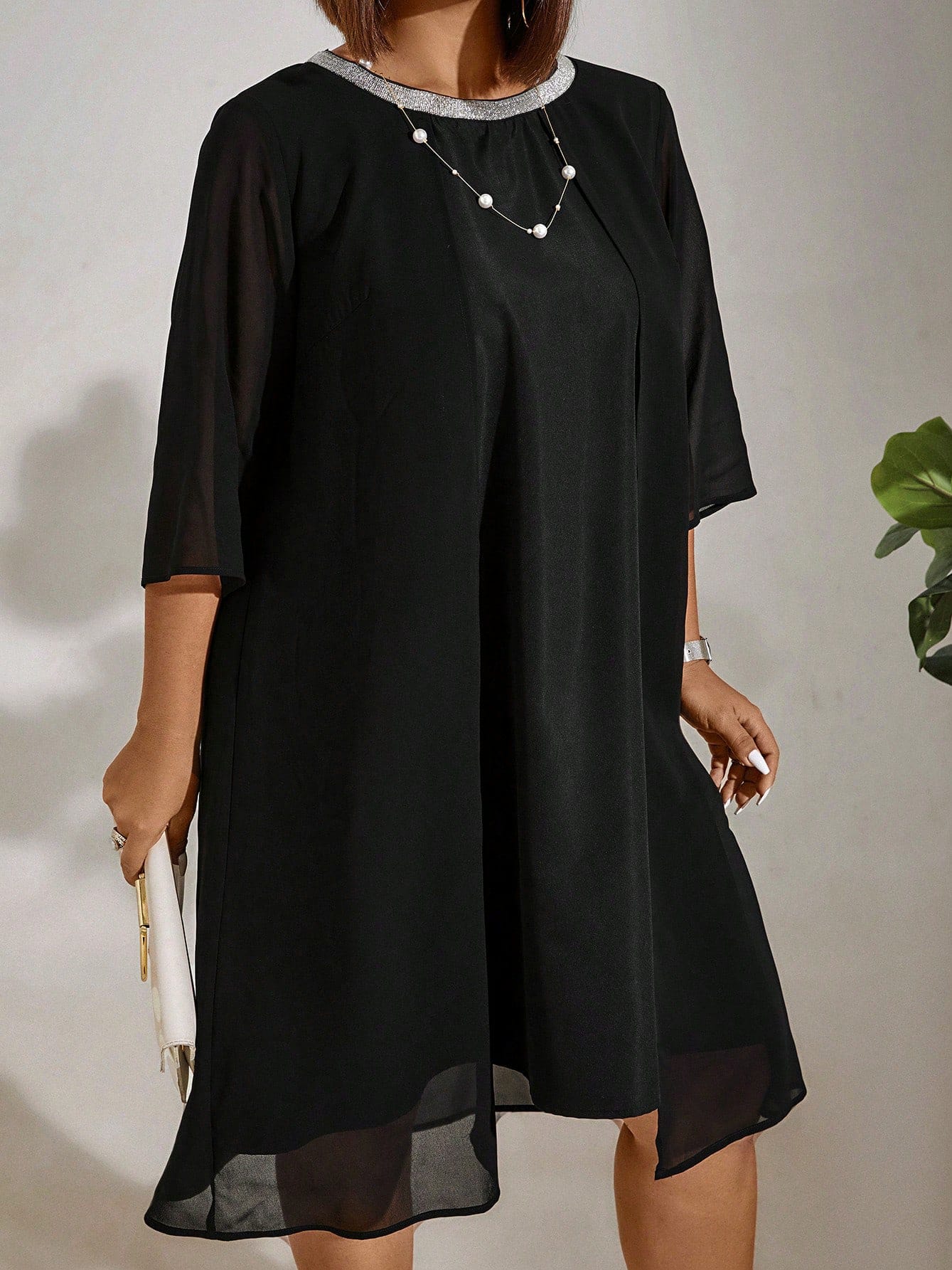 Сукня жіноча SHEIN GD-00096719 4XL Чорна від Rozetka на платформі USKIDKA Акція на Сукня жіноча SHEIN GD-00096719 4XL Чорна від Rozetka