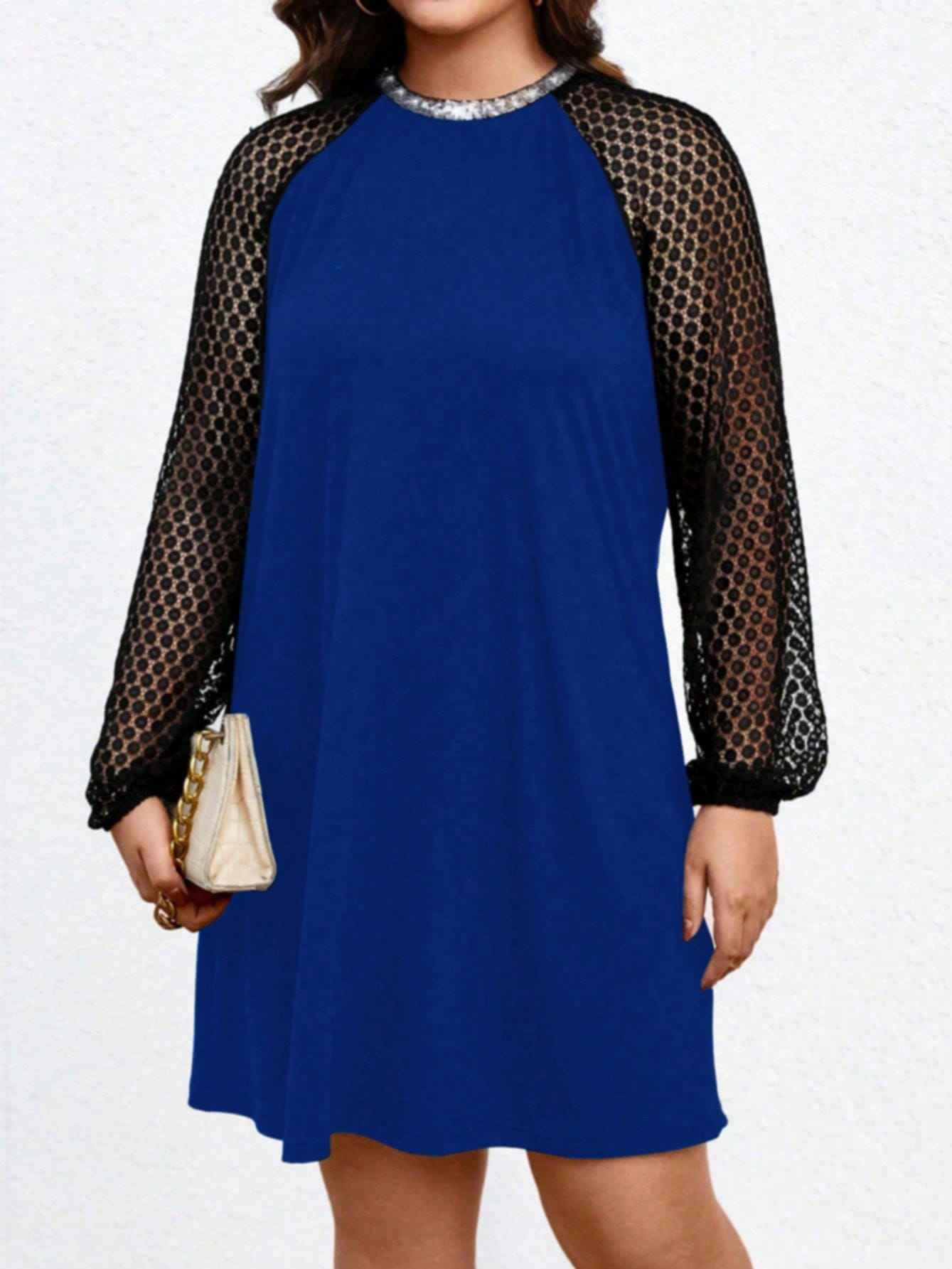 Акція на Сукня жіноча SHEIN GD-00163546 XL Синя від Rozetka