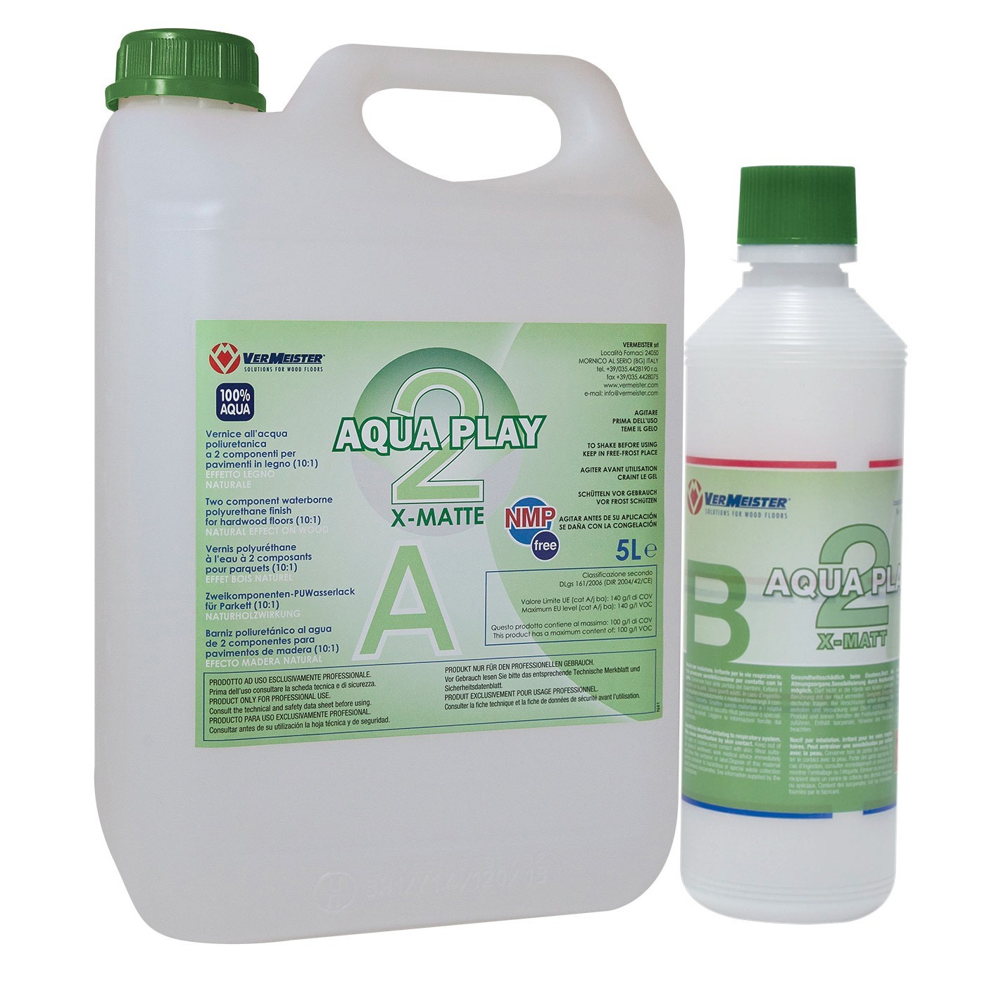 

Лак двухкомпонентный полиуретановый Vermeister Aqua Play-2 X-30 5,5 л