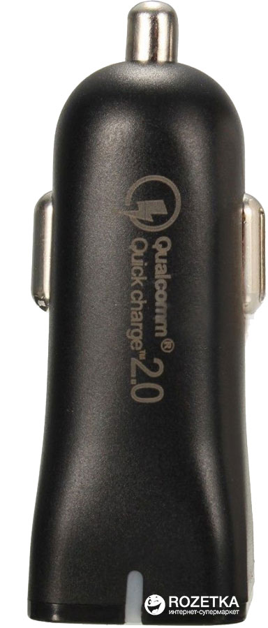 

Автомобильное зарядное устройство Value Qualcomm Quick Charge 2.0 USB Black