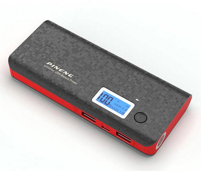 

Внешний аккумулятор Power Bank Pineng PN-968 10000 mAh Black