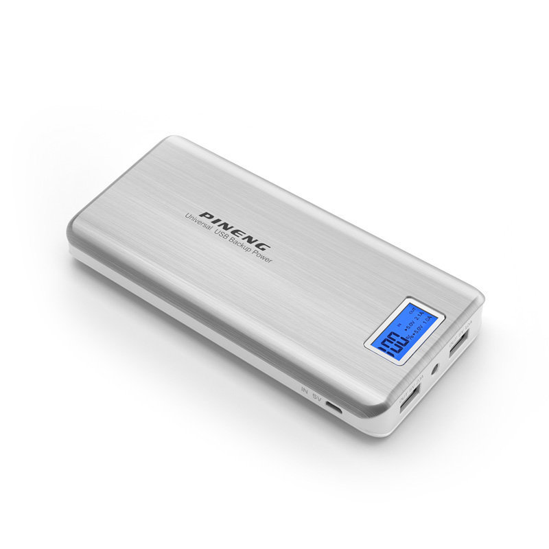 

Внешний аккумулятор Power Bank Pineng PN-999 20000 mAh Silver