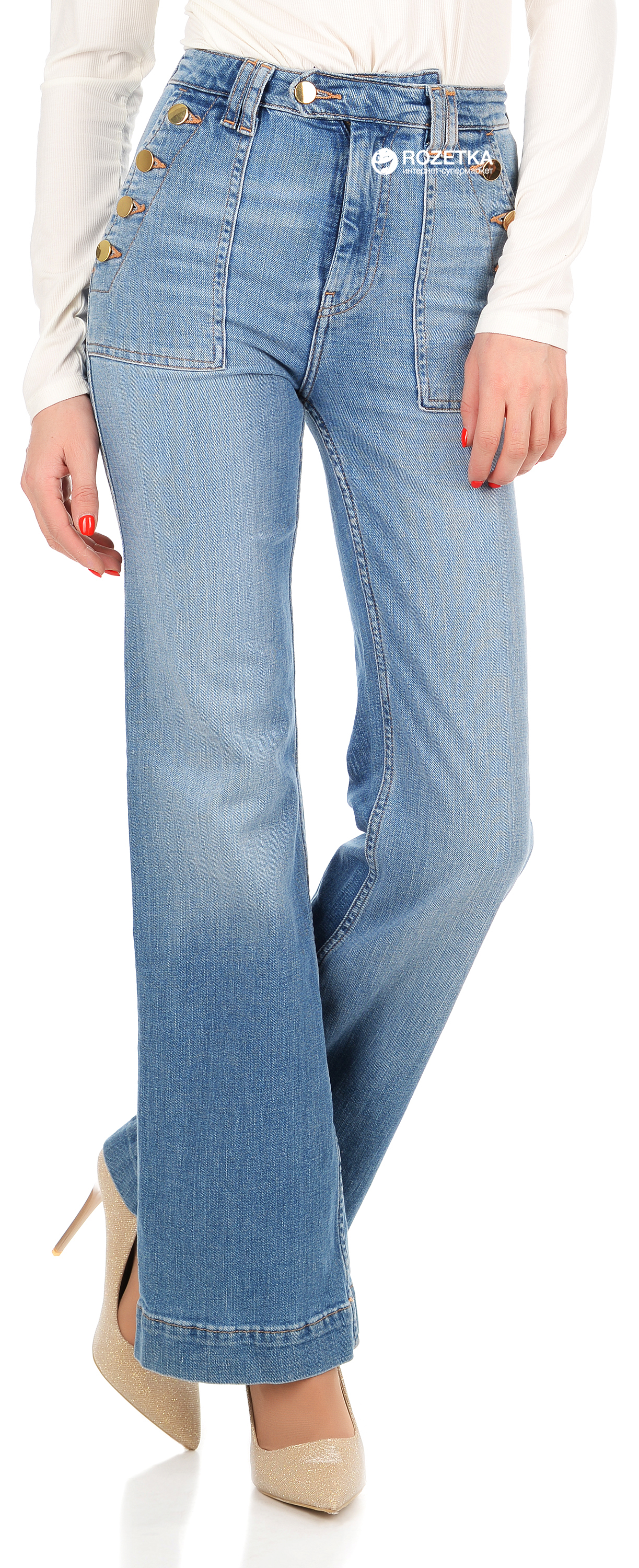 

Джинсы H&M 3419222-z 34 Сине-золотистые